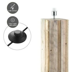 BAUHAUS Home Sweet Home Lampenfuß Luxor 60 W, Höhe: 80 Cm, Hellbraun, Holz, E27 11 BAUHAUS Home Sweet Home Lampenfuß Luxor 60 W, Höhe: 80 Cm, Hellbraun, Holz, E27 -Bauhaus Home 12 2018