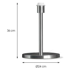 BAUHAUS Home Sweet Home Lampenfuß Mauro 40 W, Höhe: 36 Cm, Stahl Matt, Stahl, E27 -Bauhaus Home 12 202