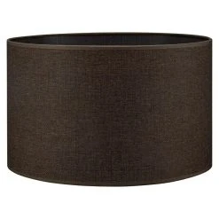 BAUHAUS Home Sweet Home Lampenschirm Canvas 35 Cm, Kastanienbraun, Baumwolle, Rund