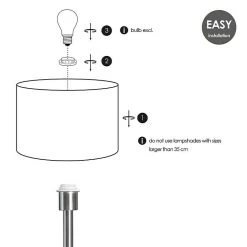 BAUHAUS Home Sweet Home Lampenfuß Mauro 40 W, Höhe: 36 Cm, Stahl Matt, Stahl, E27 -Bauhaus Home 12 203