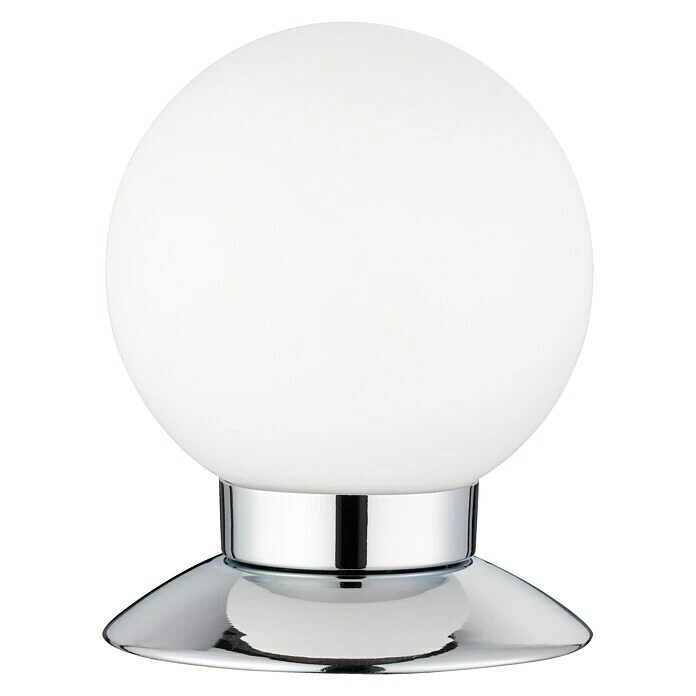 BAUHAUS Reality Leuchten LED-Tischleuchte Rund Princess 3 W, Ø X H: 100 Mm X 13 Cm, Chrom, Warmweiß 3 BAUHAUS Reality Leuchten LED-Tischleuchte Rund Princess 3 W, Ø X H: 100 Mm X 13 Cm, Chrom, Warmweiß