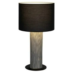 BAUHAUS Spotlight Deko-Tischleuchte Pinia Table 40 W, Grau/Gebeizte Kiefer, Schwarz, E27