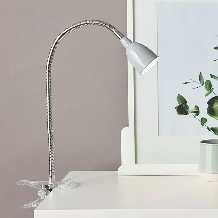 BAUHAUS Brilliant LED-Klemmleuchte Anthony Silber 2 BAUHAUS Brilliant LED-Klemmleuchte Anthony Silber