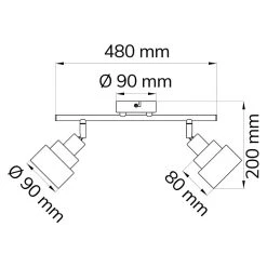 BAUHAUS WOFI Naples Deckenstrahler 56 W, L X B X H: 48 X 9 X 20 Cm, Chrom, E14, 2 Stk. 8 BAUHAUS WOFI Naples Deckenstrahler 56 W, L X B X H: 48 X 9 X 20 Cm, Chrom, E14, 2 Stk. -Bauhaus Home 12 2074
