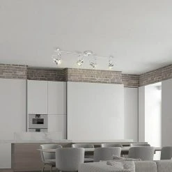 BAUHAUS Home Sweet Home Deckenstrahler Robo 5,8 W, L X B X H: 11,5 X 81 X 19 Cm, Silber, GU10 -Bauhaus Home 12 2085