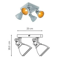 BAUHAUS Home Sweet Home LED-Deckenstrahler Fama 5 W, L X B X H: 23 X 23 X 20,5 Cm, Beton, Warmweiß 11 BAUHAUS Home Sweet Home LED-Deckenstrahler Fama 5 W, L X B X H: 23 X 23 X 20,5 Cm, Beton, Warmweiß -Bauhaus Home 12 2094