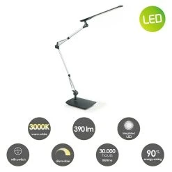 BAUHAUS LED-Tischleuchte 5 W, L X B X H: 21 X 21 X 49 Cm, Silber/Schwarz, Warmweiß 9 BAUHAUS LED-Tischleuchte 5 W, L X B X H: 21 X 21 X 49 Cm, Silber/Schwarz, Warmweiß -Bauhaus Home 12 21