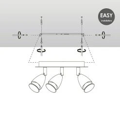 BAUHAUS Home Sweet Home LED-Deckenstrahler Rund Curl 5,8 W, Ø X H: 20 X 14,5 Cm, Bronze, Warmweiß -Bauhaus Home 12 2130