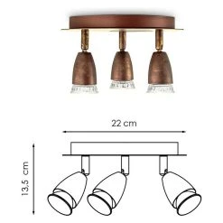 BAUHAUS Home Sweet Home LED-Deckenstrahler Rund Curl 5,8 W, Ø X H: 20 X 14,5 Cm, Bronze, Warmweiß -Bauhaus Home 12 2132