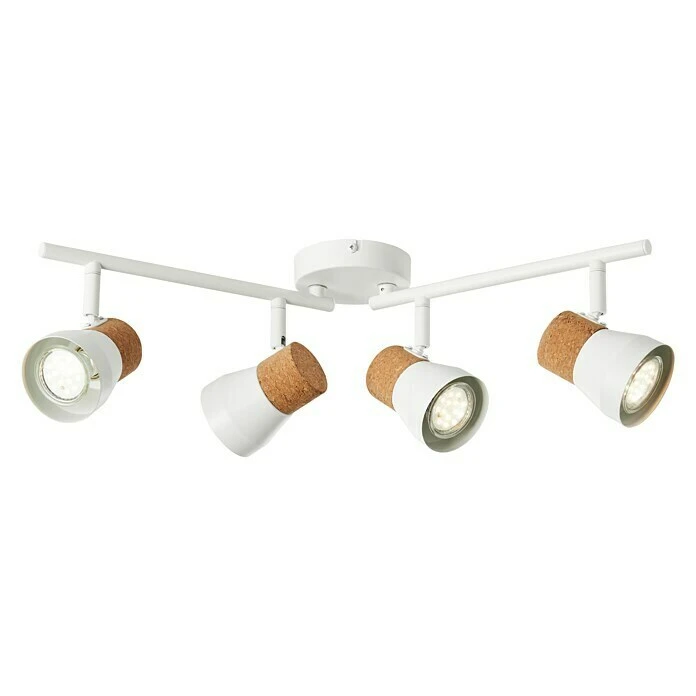 BAUHAUS Brilliant Moka Deckenstrahler 10 W, L X B X H: 10 X 61 X 16,5 Cm, Weiß, GU10, 4 Stk. 3 BAUHAUS Brilliant Moka Deckenstrahler 10 W, L X B X H: 10 X 61 X 16,5 Cm, Weiß, GU10, 4 Stk.