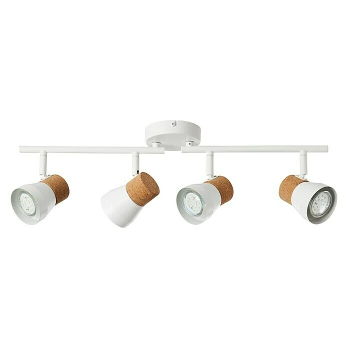 BAUHAUS Brilliant Moka Deckenstrahler 10 W, L X B X H: 10 X 61 X 16,5 Cm, Weiß, GU10, 4 Stk. 4 BAUHAUS Brilliant Moka Deckenstrahler 10 W, L X B X H: 10 X 61 X 16,5 Cm, Weiß, GU10, 4 Stk. – Bild 2