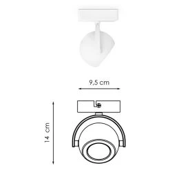 BAUHAUS Home Sweet Home LED-Deckenstrahler Nop 5,8 W, L X B X H: 9,5 X 9,5 X 14 Cm, Sandweiß, Warmweiß -Bauhaus Home 12 2217