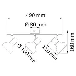 BAUHAUS WOFI Deckenstrahler Texel 84 W, L X B X H: 49 X 13 X 16 Cm, Weiß, E14, 3 Stk. 9 BAUHAUS WOFI Deckenstrahler Texel 84 W, L X B X H: 49 X 13 X 16 Cm, Weiß, E14, 3 Stk. -Bauhaus Home 12 2222