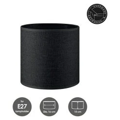 BAUHAUS Home Sweet Home Lampenschirm Canvas 16 Cm, Kohlegrau, Baumwolle, Rund 10 BAUHAUS Home Sweet Home Lampenschirm Canvas 16 Cm, Kohlegrau, Baumwolle, Rund -Bauhaus Home 12 223