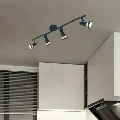 BAUHAUS Tween Light LED-Deckenstrahler 16 W, L X B X H: 67,5 X 15,5 X 8 Cm, Schwarz-matt, Warmweiß, 4 Stk.