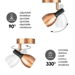 BAUHAUS Home Sweet Home LED-Deckenstrahler Rund Novi 5,8 W, Ø X H: 9,5 X 16 Cm, Kupfer, Warmweiß -Bauhaus Home 12 2247