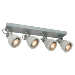 BAUHAUS Home Sweet Home LED-Deckenstrahler Vedi 6 W, L X B X H: 9,5 X 48 X 17,5 Cm, Beton, Warmweiß