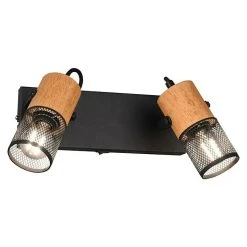 BAUHAUS Trio Leuchten Tosh Deckenstrahler 15 W, L X B X H: 9 X 26 X 19,5 Cm, Schwarz, E14, 2 Stk.