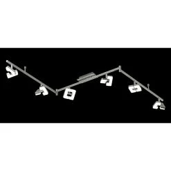 BAUHAUS WOFI Deckenstrahler Zara 31,2 W, L X B X H: 180 X 8 X 11 Cm, Nickel-matt, Sonstige, 6 Stk.