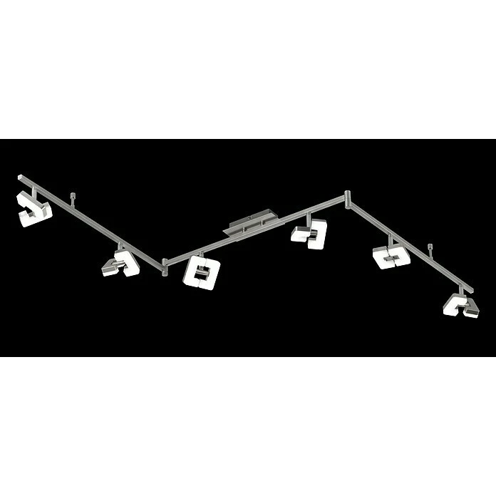 BAUHAUS WOFI Deckenstrahler Zara 31,2 W, L X B X H: 180 X 8 X 11 Cm, Nickel-matt, Sonstige, 6 Stk. 3 BAUHAUS WOFI Deckenstrahler Zara 31,2 W, L X B X H: 180 X 8 X 11 Cm, Nickel-matt, Sonstige, 6 Stk.