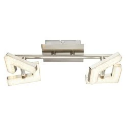 BAUHAUS Tween Light LED-Deckenstrahler Square Crystal 8 W, Nickel Matt, Warmweiß