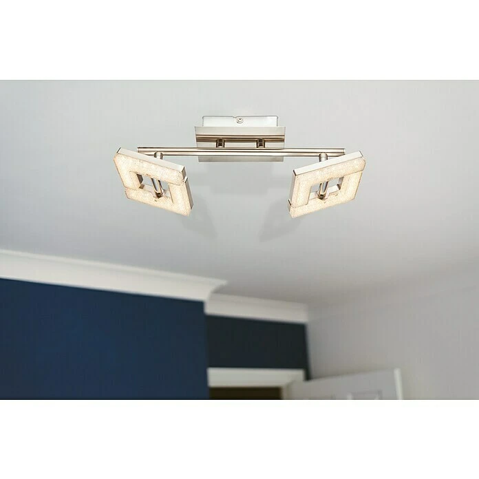 BAUHAUS Tween Light LED-Deckenstrahler Square Crystal 8 W, Nickel Matt, Warmweiß 5 BAUHAUS Tween Light LED-Deckenstrahler Square Crystal 8 W, Nickel Matt, Warmweiß – Bild 3