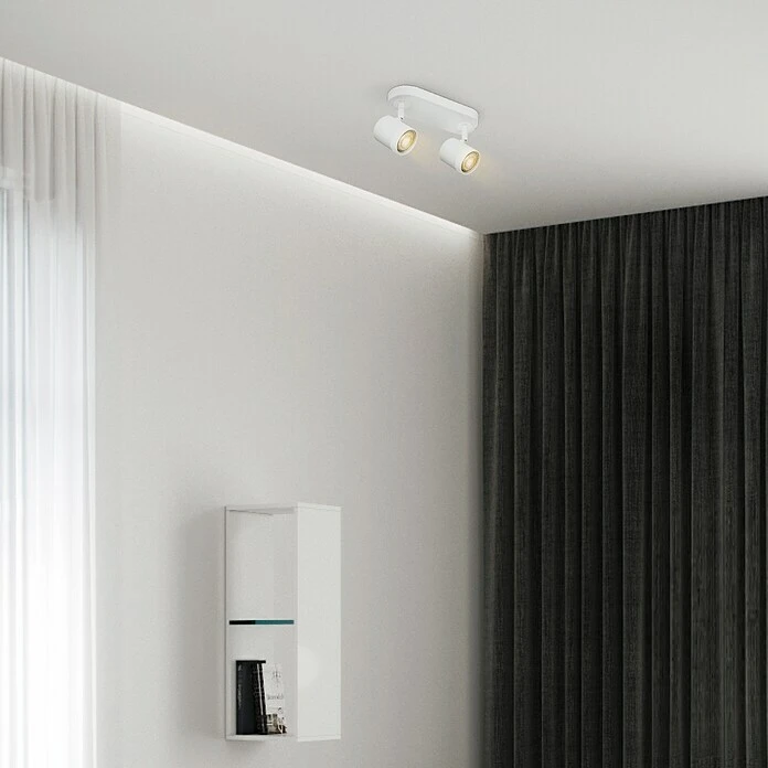 BAUHAUS Home Sweet Home LED-Wandstrahler Manu 5,8 W, L X B X H: 9,5 X 24 X 15 Cm, Sandweiß, Warmweiß 4 BAUHAUS Home Sweet Home LED-Wandstrahler Manu 5,8 W, L X B X H: 9,5 X 24 X 15 Cm, Sandweiß, Warmweiß – Bild 2