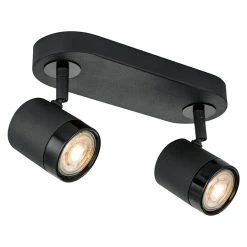 BAUHAUS Home Sweet Home LED-Wandstrahler Manu 5,8 W, L X B X H: 9,5 X 24 X 15 Cm, Sandschwarz, Warmweiß