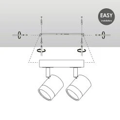 BAUHAUS Home Sweet Home LED-Wandstrahler Manu 5,8 W, L X B X H: 9,5 X 24 X 15 Cm, Sandschwarz, Warmweiß 12 BAUHAUS Home Sweet Home LED-Wandstrahler Manu 5,8 W, L X B X H: 9,5 X 24 X 15 Cm, Sandschwarz, Warmweiß -Bauhaus Home 12 2289