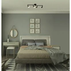 BAUHAUS Tween Light LED-Deckenstrahler Bari 16 W, L X B X H: 60,5 X 8 X 13,5 Cm, Schwarz, Schwarz, Warmweiß, 4 Stk. -Bauhaus Home 12 2318