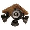 BAUHAUS Deckenstrahler 40 W, Schwarz Stahl/Holz, GU10, 4 Stk. -Bauhaus Home 12 2322