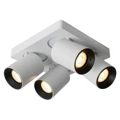 BAUHAUS Lucide Deckenstrahler Nigel L X B X H: 20 X 20 X 11,5 Cm, Weiß, GU10