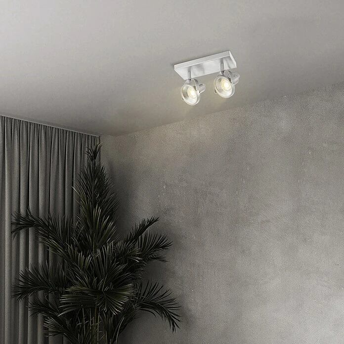 BAUHAUS Home Sweet Home LED-Deckenstrahler Yaya 5,8 W, L X B X H: 9,5 X 23 X 15,5 Cm, Silber, Warmweiß 4 BAUHAUS Home Sweet Home LED-Deckenstrahler Yaya 5,8 W, L X B X H: 9,5 X 23 X 15,5 Cm, Silber, Warmweiß – Bild 2