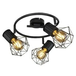 BAUHAUS Globo Deckenstrahler 40 W, Schwarz, E27