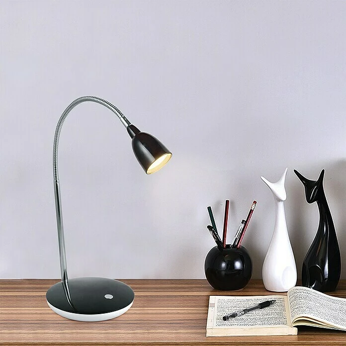 BAUHAUS LED-Tischleuchte Flexy 2,5 W, L X B X H: 16 X 16 X 41,5 Cm, Schwarz, Warmweiß 4 BAUHAUS LED-Tischleuchte Flexy 2,5 W, L X B X H: 16 X 16 X 41,5 Cm, Schwarz, Warmweiß – Bild 2