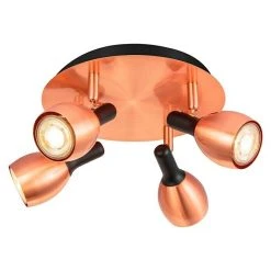 BAUHAUS Home Sweet Home LED-Deckenstrahler Rund Novi 6 W, Ø X H: 32 Mm X 16 Cm, Kupfer, Warmweiß