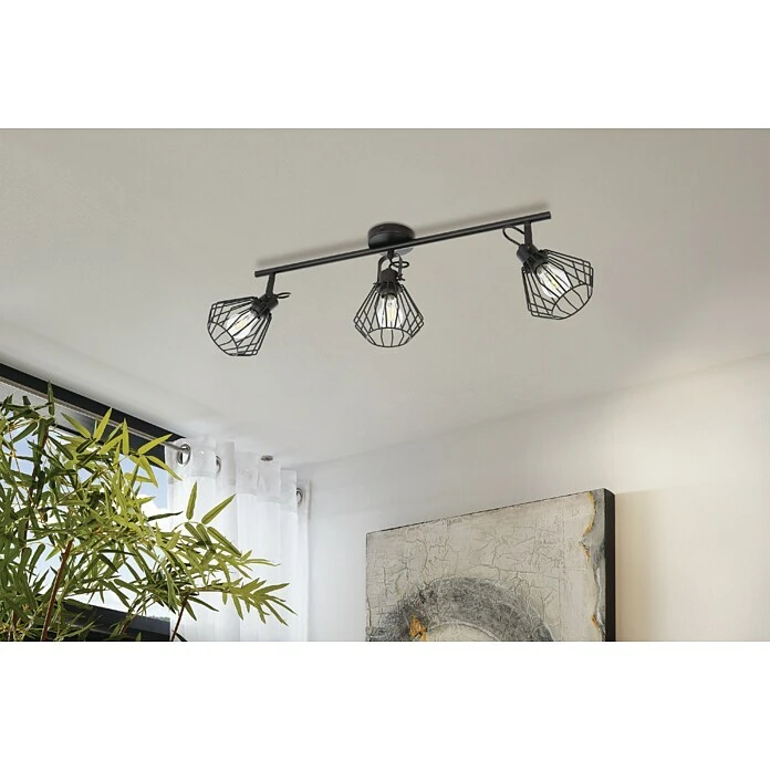 BAUHAUS Eglo Tabillano Deckenstrahler TABILLANO 120 W, Schwarz, E27, 3 Stk. 5 BAUHAUS Eglo Tabillano Deckenstrahler TABILLANO 120 W, Schwarz, E27, 3 Stk. – Bild 3