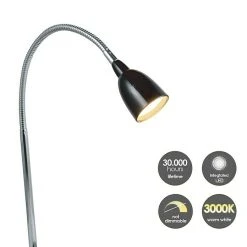 BAUHAUS LED-Tischleuchte Flexy 2,5 W, L X B X H: 16 X 16 X 41,5 Cm, Schwarz, Warmweiß 10 BAUHAUS LED-Tischleuchte Flexy 2,5 W, L X B X H: 16 X 16 X 41,5 Cm, Schwarz, Warmweiß -Bauhaus Home 12 241