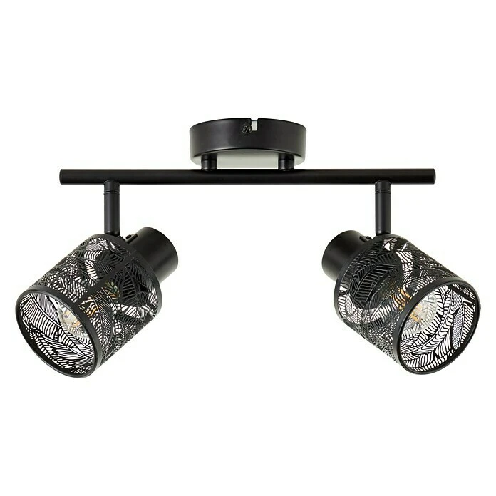 BAUHAUS Brilliant Bano Deckenstrahler 40 W, L X B X H: 12 X 34 X 17,5 Cm, Schwarz, E14, 2 Stk. 4 BAUHAUS Brilliant Bano Deckenstrahler 40 W, L X B X H: 12 X 34 X 17,5 Cm, Schwarz, E14, 2 Stk. – Bild 2