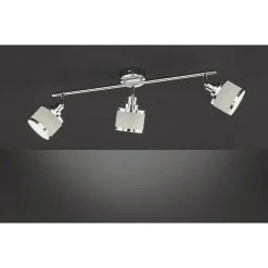 BAUHAUS WOFI Deckenstrahler Alexia 84 W, L X B X H: 62,2 X 10 X 21,5 Cm, Chrom, E14, 3 Stk.