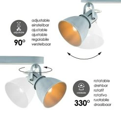 BAUHAUS Home Sweet Home LED-Deckenstrahler Fama 4 W, L X B X H: 9,5 X 24 X 20,5 Cm, Beton, Warmweiß -Bauhaus Home 12 2442