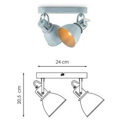 BAUHAUS Home Sweet Home LED-Deckenstrahler Fama 4 W, L X B X H: 9,5 X 24 X 20,5 Cm, Beton, Warmweiß -Bauhaus Home 12 2443