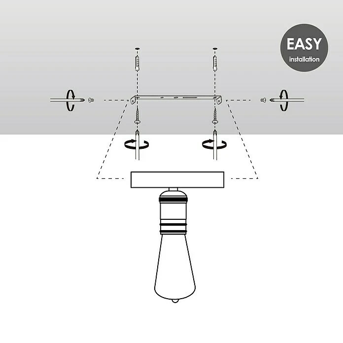 BAUHAUS Home Sweet Home LED-Deckenleuchte Nitro 4 W, L X B X H: 15 X 9,5 X 10,5 Cm, Bronze, Warmweiß 7 BAUHAUS Home Sweet Home LED-Deckenleuchte Nitro 4 W, L X B X H: 15 X 9,5 X 10,5 Cm, Bronze, Warmweiß – Bild 5