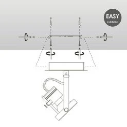 BAUHAUS Home Sweet Home LED-Deckenstrahler Robo 5,8 W, L X B X H: 11,5 X 11,5 X 17 Cm, Silber, Warmweiß 13 BAUHAUS Home Sweet Home LED-Deckenstrahler Robo 5,8 W, L X B X H: 11,5 X 11,5 X 17 Cm, Silber, Warmweiß -Bauhaus Home 12 2469