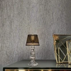 BAUHAUS Home Sweet Home Lampenschirm Smoke L X B X H: 20 X 20 X 14 Cm, Farbe: Rauch, Baumwolle, Eckig