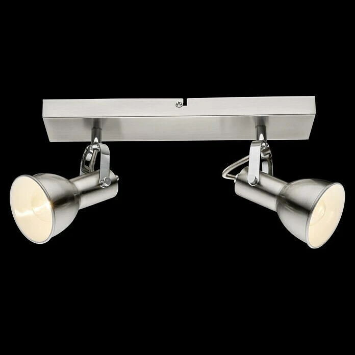 BAUHAUS Globo Deckenstrahler Fargo 80 W, L X B X H: 32 X 14 X 12,5 Cm, Nickel Matt, E14 4 BAUHAUS Globo Deckenstrahler Fargo 80 W, L X B X H: 32 X 14 X 12,5 Cm, Nickel Matt, E14 – Bild 2