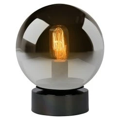 BAUHAUS Lucide Tischleuchte Jorit 60 W, L X B X H: 20 X 20 X 24,5 Cm, Rauch, E27