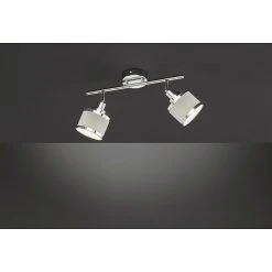 BAUHAUS WOFI Deckenstrahler Alexia 56 W, L X B X H: 36,5 X 10 X 21,5 Cm, Chrom, E14, 2 Stk.