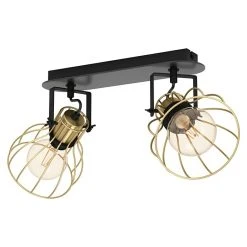 BAUHAUS Eglo Sambatello Deckenstrahler 80 W, L X B X H: 48 X 28 X 26 Cm, Schwarz/Messing-gebürstet, E27, 2 Stk. 7 BAUHAUS Eglo Sambatello Deckenstrahler 80 W, L X B X H: 48 X 28 X 26 Cm, Schwarz/Messing-gebürstet, E27, 2 Stk. -Bauhaus Home 12 2512