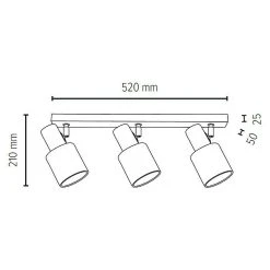 BAUHAUS Spotlight Deckenstrahler Treehouse 25 W, L X B X H: 52 X 5 X 21 Cm, Geölt Eiche, Weiß, E27 9 BAUHAUS Spotlight Deckenstrahler Treehouse 25 W, L X B X H: 52 X 5 X 21 Cm, Geölt Eiche, Weiß, E27 -Bauhaus Home 12 2517